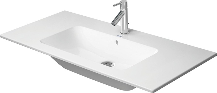 Duravit Möbelwaschtisch ME by Starck 1030x490mm weiß 1 Hahnloch, mit Überlauf