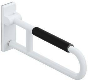 HEWI Stützklappgriff Serie 801 drehbar, mit Armpolster, d= 33 mm 900 mm tiefschwarz