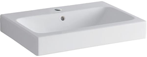 Geberit Waschtisch iCon mit Hahnloch, mit Überlauf 600 x 485 mm weiß