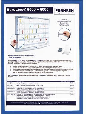 FRANKEN Dokumentenhalter Frame It X-tra!Line DIN A4 Hartfolie