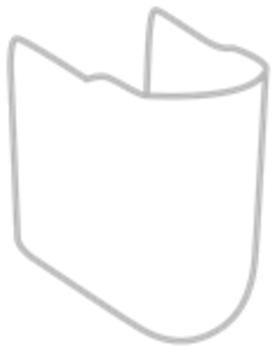 Villeroy & Boch Halbsäule O.NOVO 225x320x290mm we weiß