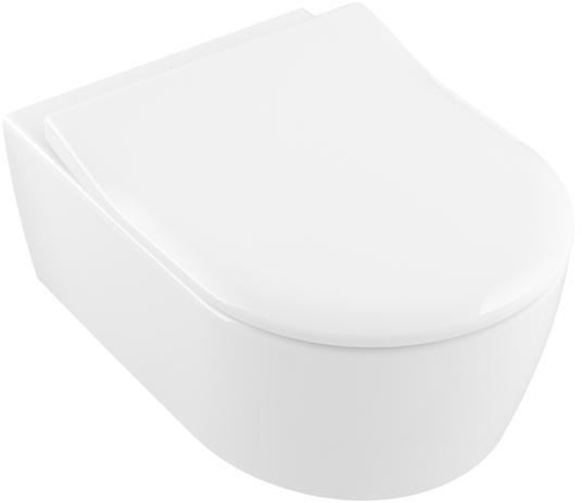 Villeroy & Boch Combi-Pack AVENTO inkl. Wand-WC tief DirectFlush und WC-Si weiß