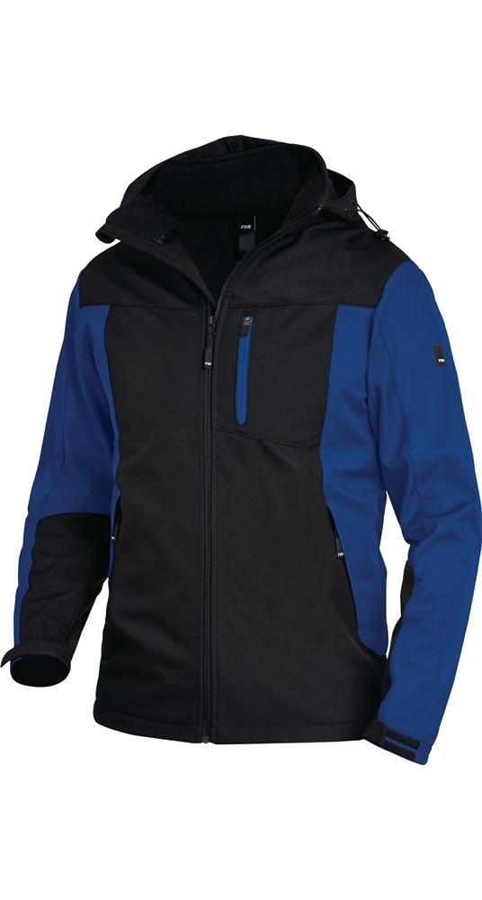 FHB Softshelljacke JANNIK Größe M royal/schwarz - Afbeelding 1 van 2