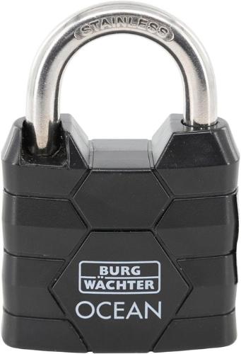 BURG WÄCHTER Zylindervorhangschloss 490 Ni 40 Schlosskörperbreite 40 mm Messing verschiedenschließend