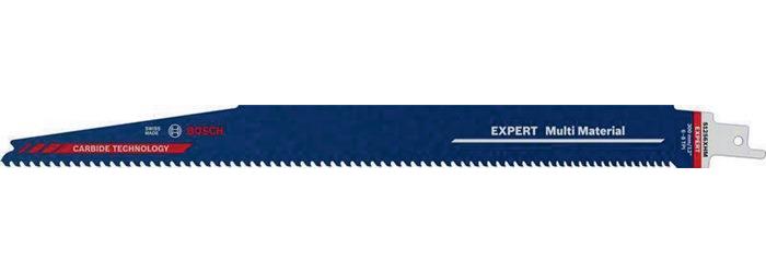 Bosch Säbelsägeblatt Expert Multimaterial Länge 300 mm Breite 25 mm Zahnteilung TPI 6-8 3-4 mm S-Schaft 2608900394