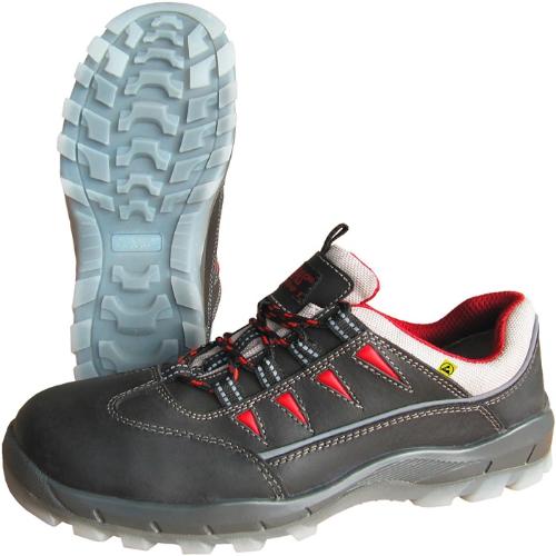 NITRAS Sicherheitsschuh SPORT STEP Größe 40 W. 11 schwarz S3 SRC EN ISO 20345, EN 61340-4-3 Vollleder