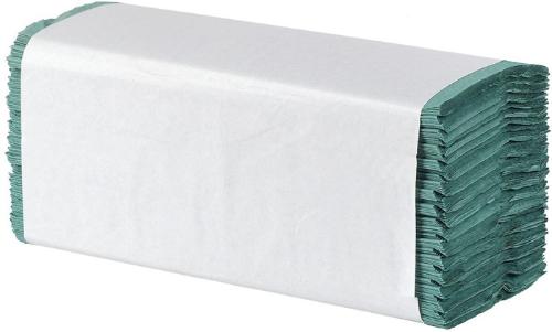 CWS Papier-Falthandtücher C-Falzung Basic Recycling, 1-lagig, grün, 3600 Bla