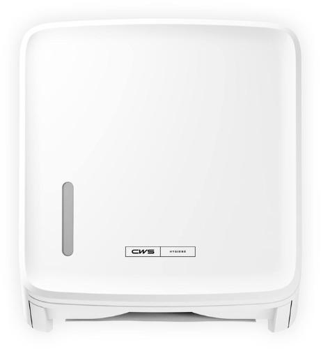 CWS Faltpapierspender PureLine mit Schloss weiß