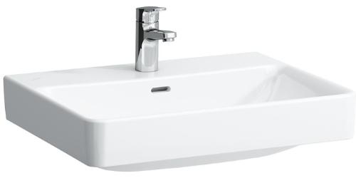LAUFEN Waschtisch PRO S 600 x 465 mm mit Überlauf, 1 Hahnloch-Ausführung weiß