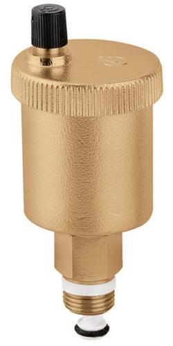 Caleffi Automatischer Schnellentlüfter 502 Messing, mit Absperrung 3/8Zoll Messing, mit Absperrung