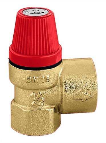 Caleffi Membran-Sicherheitsventil 532 1/2Zoll x 3/4Zoll 3 bar 1/2Zoll x 3/4Zoll 3 bar