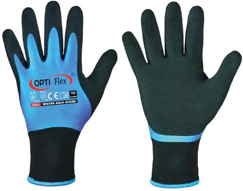 OPTIFLEX Handschuhe Winter Aqua Guard Größe 9 schwarz/blau EN 388, EN 511 PSA-Kategorie II