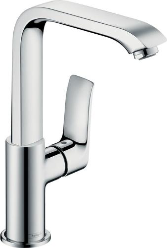 hansgrohe Einhebel-Waschtischmischer METRIS chrom DN 15, mit Schwenkauslauf ohne Ablaufgarnitur