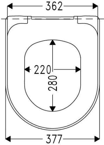 HAMBERGER WC-Sitz Tube SoftClose Premium mit Edelstahl-Klappdübel C4302G weiß