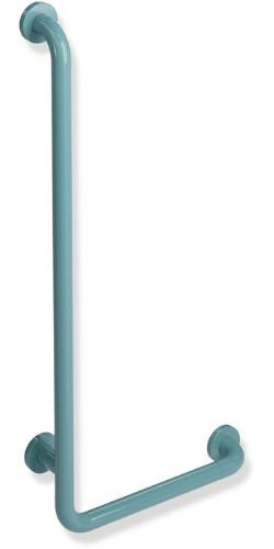 HEWI Winkelgriff Serie 801 d= 33 mm, Ausladung 90 mm 400 x 900 mm aquablau