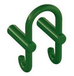 HEWI Garderobendoppelhaken Serie 801 Haken nach hinten maigrün