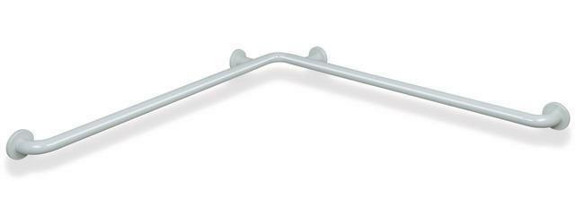 HEWI Dusch-Wannenhandlauf Serie 801 waagerecht je 962 mm, d= 33 mm umbra