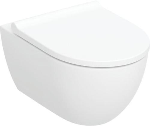 Geberit Wand-Tiefspül-WC Acanto geschlossene Form, TurboFlush, mit WC-Si weiß