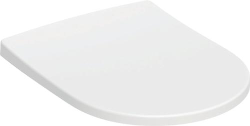 Geberit WC-Sitz Acanto mit Deckel, Wrap over, antibakteriell weiß-alpin schrauben