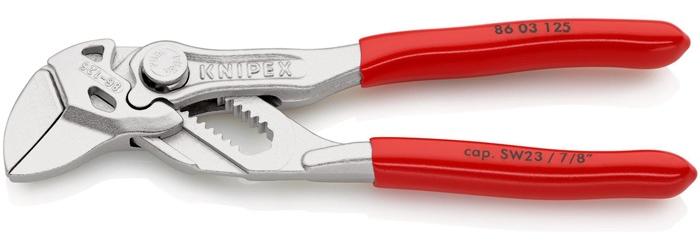 KNIPEX Zangenschlüssel für Muttern, bis Schlüsselweite 23 mm mit Kunststoff überzogen