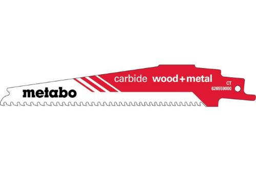 metabo Säbelsägeblatt carbide wood + metal Länge 150 mm 3-4mm/6-8TPI mm hartmetallbestückt
