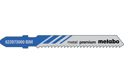 metabo Stichsägeblätter metal premium Nutz-L.51mm ZAhnteilung2mm BiMetall gefräst gewellt f.Stahlbleche 2,5-6mm/NE-Metalle