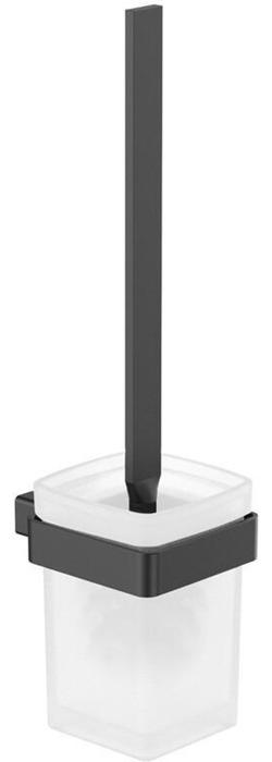 EMCO Bürstengarnitur loft schwarz Behälter Kristallglas satiniert