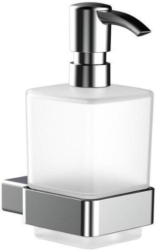EMCO Flüssigseifenspender loft 70x159x113 eckig Chrom Kristallglas satiniert