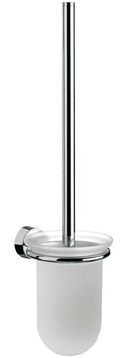EMCO Toilettenbürstengarnitur rondo 2 Behälter Kristallglas satiniert, Bürsten chrom