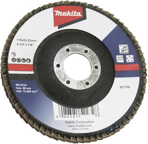 makita Fächerschleifscheibe D-63460 D.115mm Körnung A120