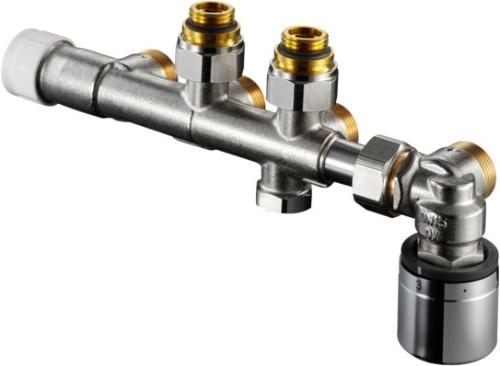 Oventrop Anschlussarmatur Multiblock T-RTL an Heizkörper mit IG 1/2Zoll Eckform