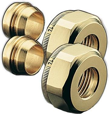 Oventrop Klemmringverschraubung Ofix CEP 2-fach, für AG 3/4Zoll Eurokonus 14 mm