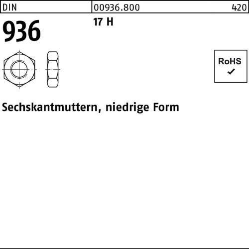 Reyher Sechskantmutter DIN 936 M 36 17 H