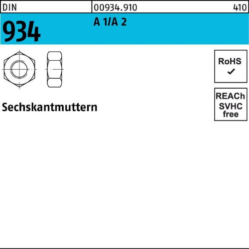 Reyher Sechskantmutter DIN 934 M 2,5 A1/A 2