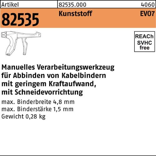 HellermannTyton Verarbeitungswerkzeug R 82535 EVO7 Kunststoff