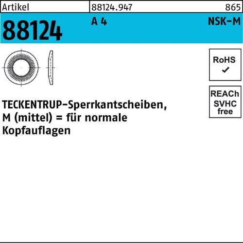 TECKENTRUP Sperrkantscheibe R 88124 NSK-M 4 A 4
