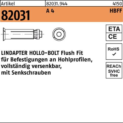 Lindapter Hohlraumdübel R 82031 HBFF 10-2 ( 70/45) A 4