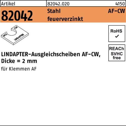 Lindapter Ausgleichsscheibe R 82042 AF M 12 CW Stahl feuerverzinkt