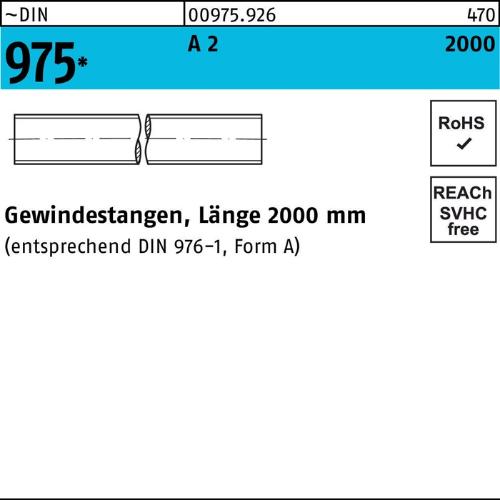 Reyher Gewindestange DIN 975 M 16 x 2000mm A 2