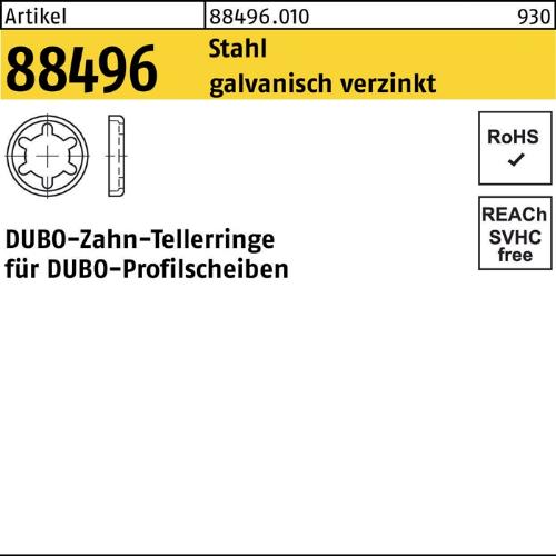 DUBO Zahntellerring R 88496 408-17,2 x12 Stahl galvanisch verzinkt