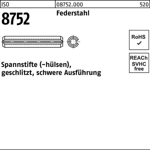Reyher Spannstift ISO 8752 geschlitzt 5 x 30 Federstahl schwere Ausf. ISO 8752