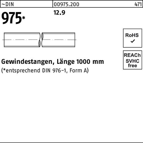 Reyher Gewindestange DIN 975 M 16 x 1000mm 12.9