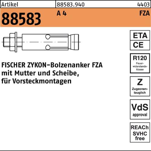 fischer Bolzenanker R 88583 ZYKON FZA 18x 80 M 12/25 A 4