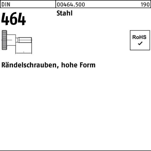 Reyher Rändelschraube DIN 464 hohe Form M 5 x 25 Stahl