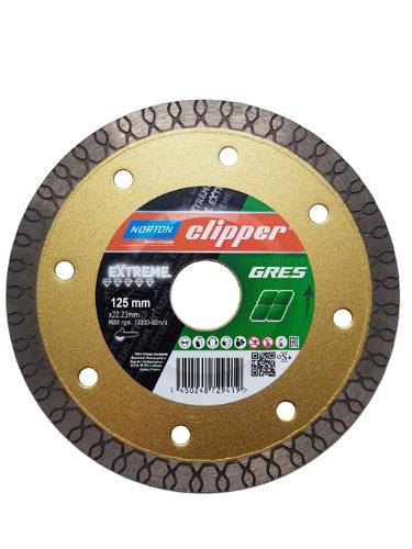 NORTON CLIPPER Diamanttrennscheibe Extreme Gres Ø 125 mm Bohrung 22,23 mm Segmentbreite 1,3 mm Segmenthöhe 10 mm