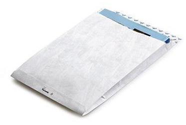 Tyvek Faltentasche ® DIN E4 305 x 406 mm (B x H) ohne Fenster 55g/m² mit Haftklebung ® weiß