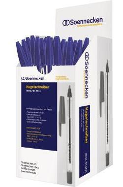 Soennecken Einwegkugelschreiber Nr. 1 0,6mm blau Kappenmodell 50 St./Pack.