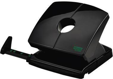 NOVUS Locher B 220 re+new 8cm 20 Bl. (80 g/m²) mit Anschlagschiene schwarz