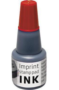 Stempelfarbe Stempelkissen Imprint rot Kunststoffflasche 24ml
