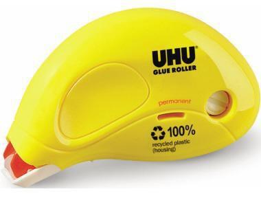 UHU Kleberoller ® Glue permanent 6,5 mm x 9,5 m (B x L) nicht nachfüllbar gelb